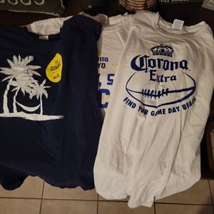 Lot of 3 Corona men's size large t-shirts nwot
